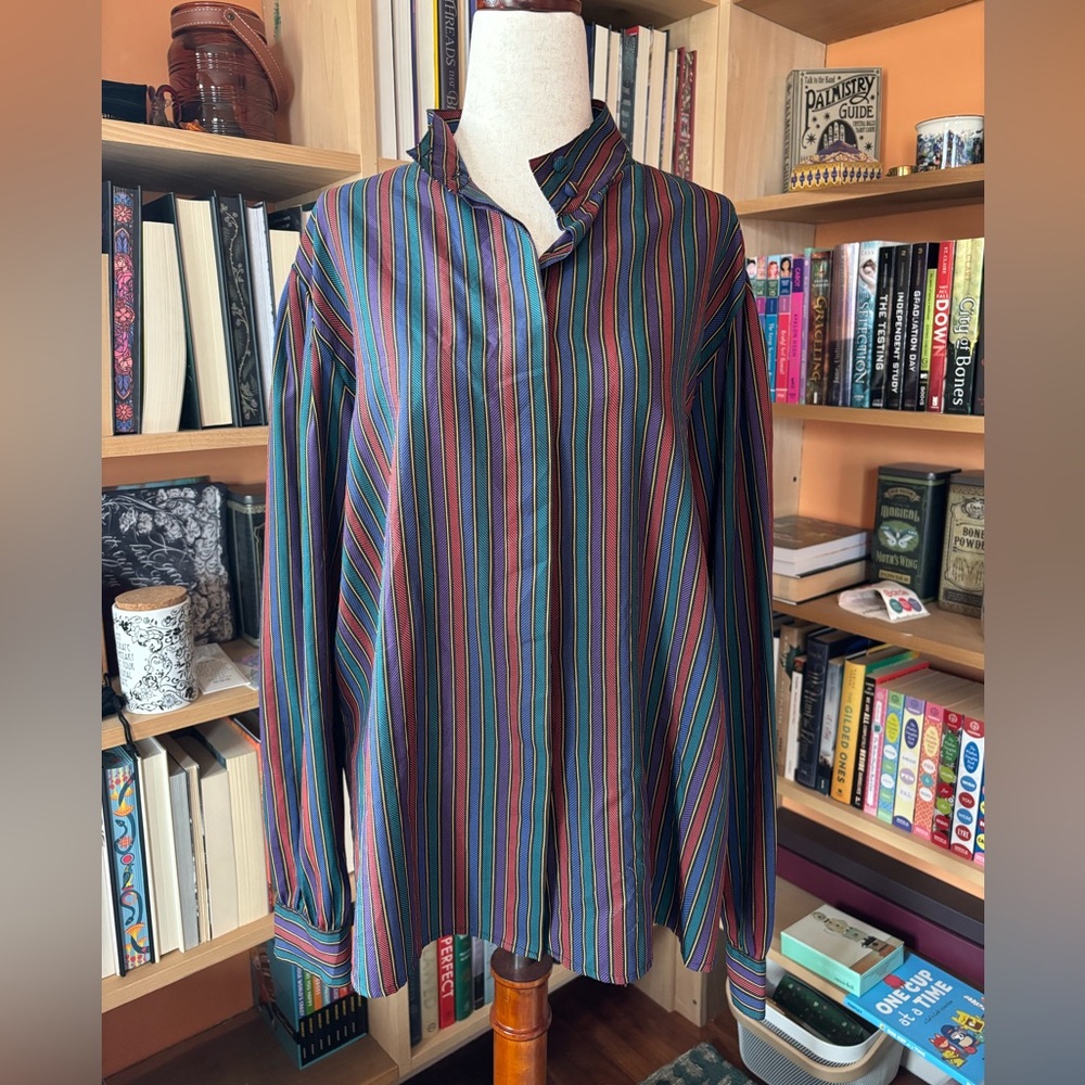 Vintage Josephine Striped Button Down